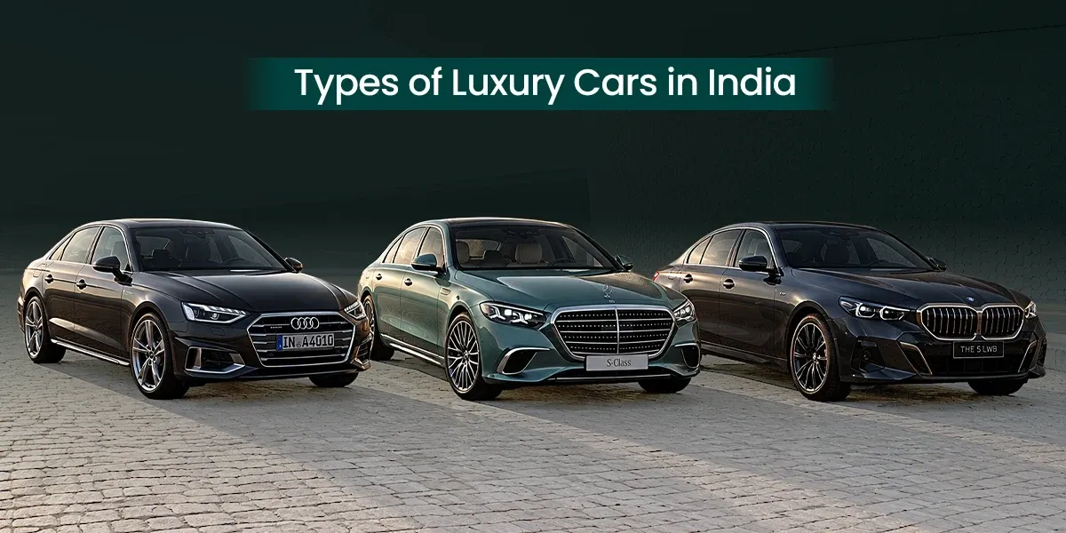 Different types of luxury sedans in India from Audi, Mercedes-Benz and BMW.webp