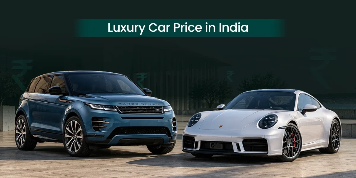 Luxury car prices in India featuring Range Rover and Porsche 911.webp