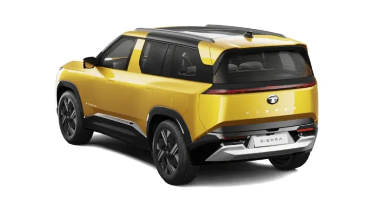 Tata Sierra Rear Left Three Quarter