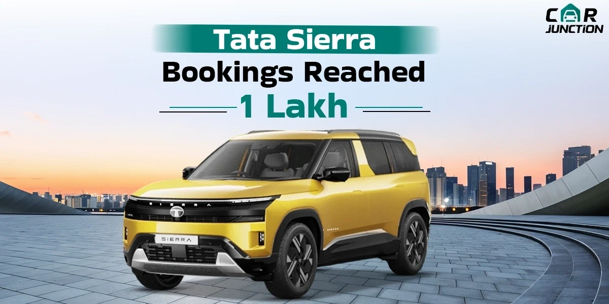 Tata Sierra Bookings Cross 1,00,000 Mark Within Two Months Tata Sierra Bookings Cross 1,00,000 Mark Within Two Months