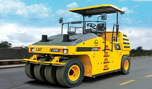 L&T 2490HD Pneumatic Tyred Roller Compactor