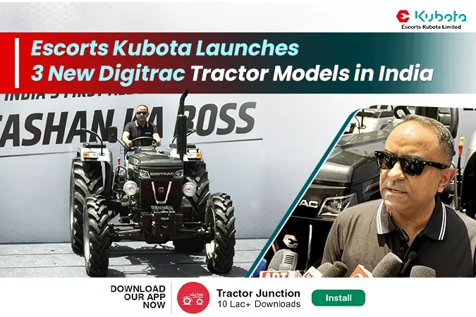 Escorts Kubota Adds 3 New Models to Digitrac Tractor Range