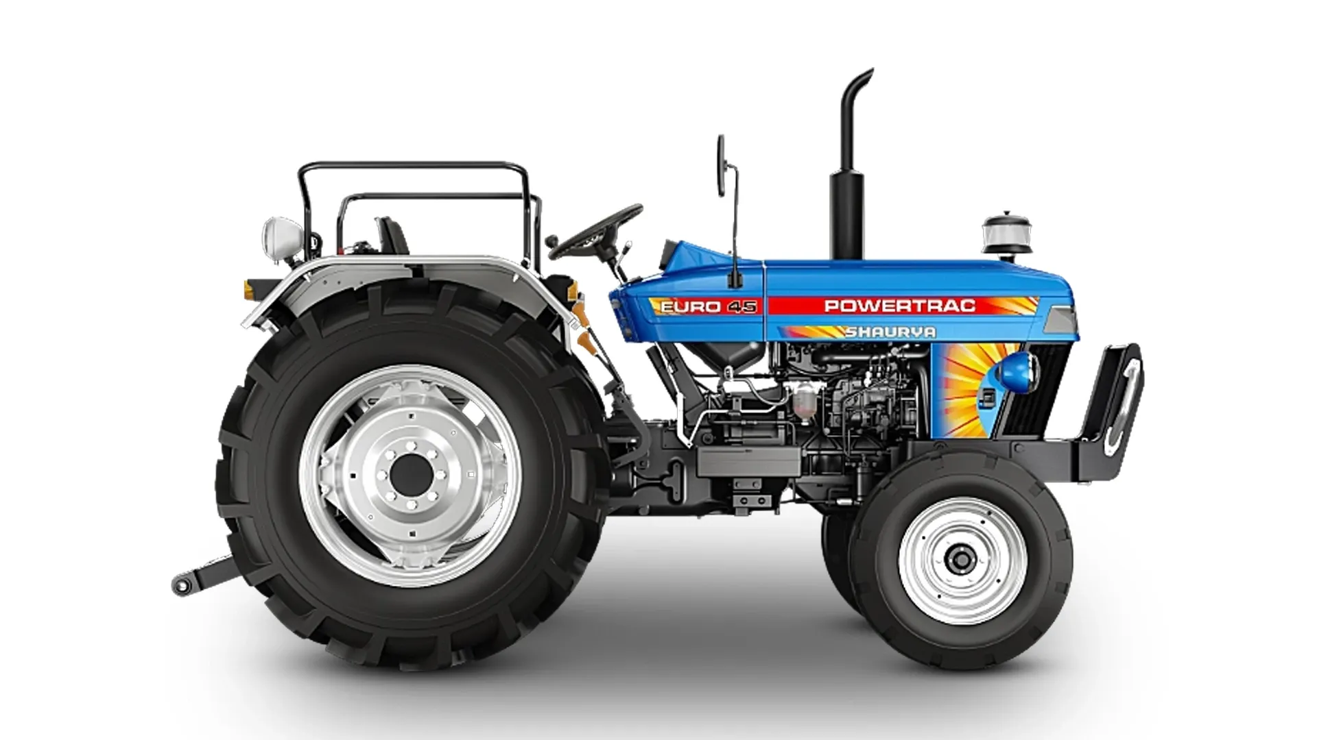 Powertrac Euro 45 Shaurya Tractor Right View