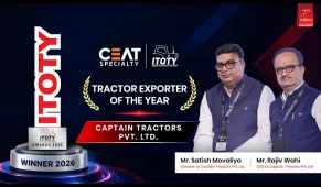 Captain Tractors Wins Tractor Exporter of the Year 2026 | Exclusive Interview Satish Movaliya, Rajiv