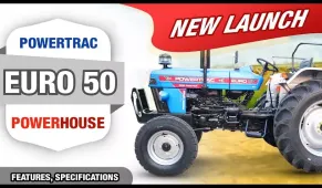 New Powertrac Euro 50  PowerHouse Features & Specifications | Tractor Junction | Hindi