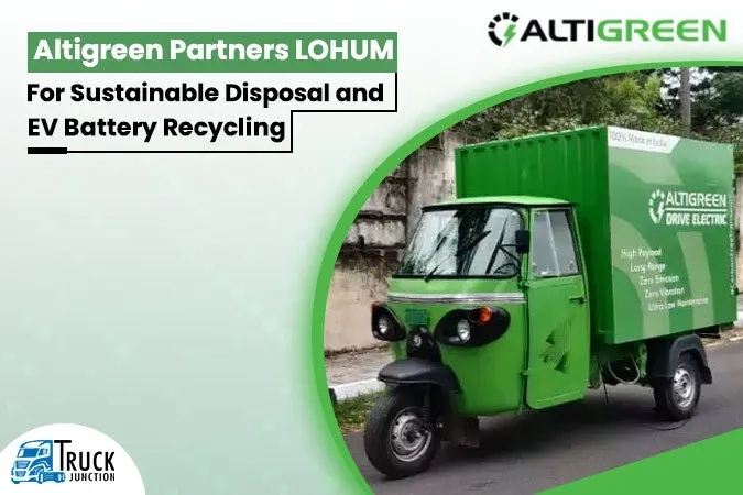 Altigreen Partners LOHUM For Sustainable Disposal and EV Battery Recycling