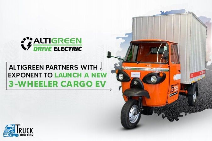 Altigreen Partners With Exponent To Launch A New 3-Wheeler Cargo EV