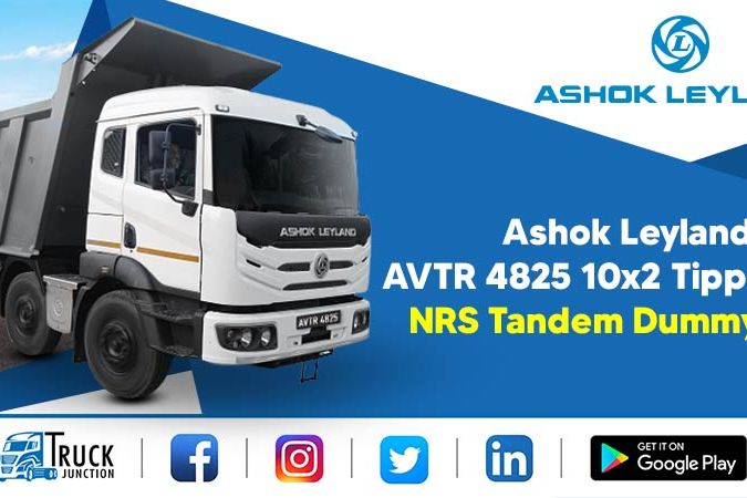 Ashok Leyland AVTR 4825 10x2 Tipper With NRS Tandem Dummy Axle