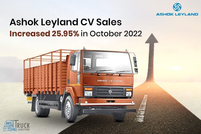 Ashok Leyland CV Sales Increased 25.95% in October 2022