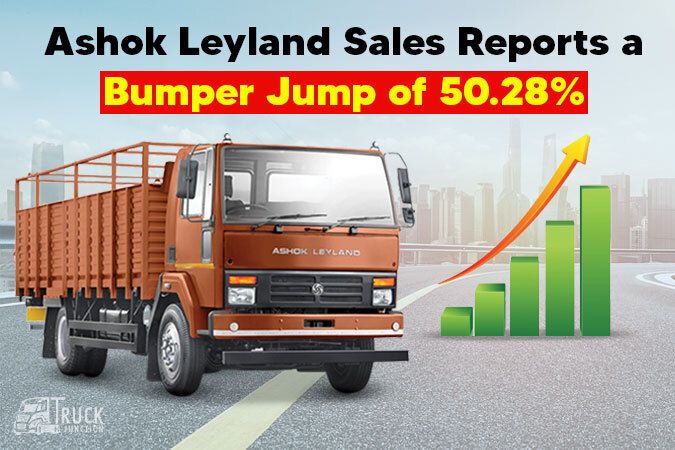 Ashok Leyland Sales Reports a Bumper Jump of 50.28% in YoY in July 2022