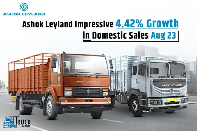 Ashok Leyland's Impressive 4.42% Growth in Domestic Sales, Aug 23