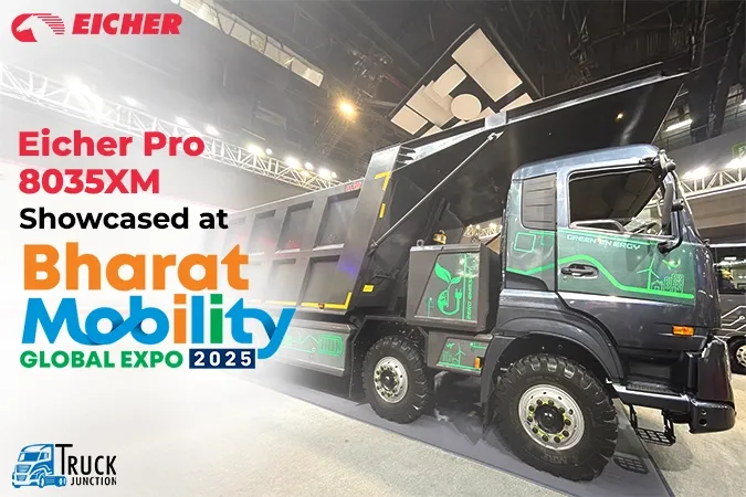 Bharat Mobility Global Expo 2025: Eicher Motors Showcases Pro 8035XM Electric Tipper Bharat Mobility Global Expo 2025: Eicher Motors Showcases Pro 8035XM Electric Tipper