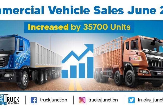 Commercial Vehicle Sales June 2021 -  Increased by 35700 Units