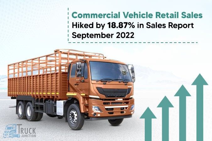 Commercial Vehicle Retail Sales Hiked by 18.87% in Sales Report September 2022