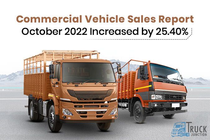Commercial Vehicle Sales Report October 2022 Increased by 25.40%
