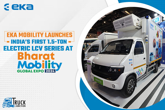 EKA Mobility Launches India’s First 1.5-Ton Electric LCV Series at Bharat Mobility Global Expo 2024