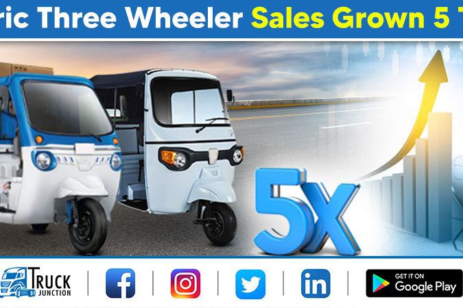 Electric Three Wheeler Sales Grown 5 Times In First Half Of FY22