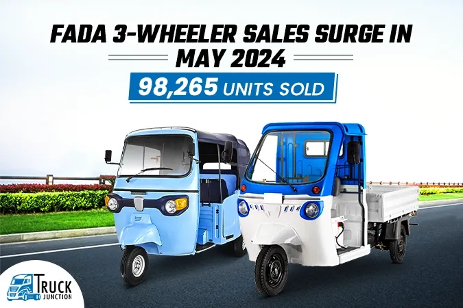 FADA 3-Wheeler May 2024 Sales Report: 98,265 Units Sold