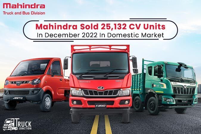 Mahindra Sold 25,132 CV Units In December 2022 In Domestic Market