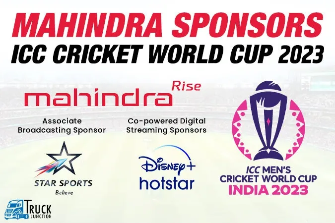 Mahindra to Sponsor ICC Men’s Cricket World Cup on Star Sports & Disney+ Hotstar