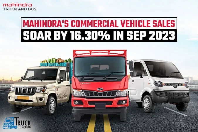 Mahindra's CV Sales Soar by 16.30% in Sep 2023