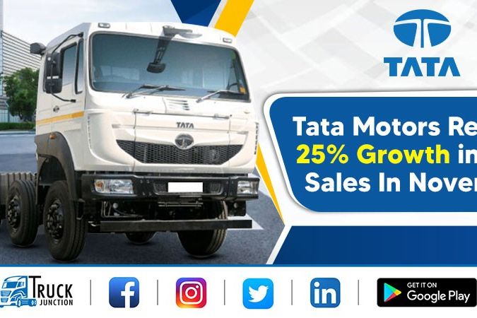 Tata Motors Register 25% Growth in Total Sales In November