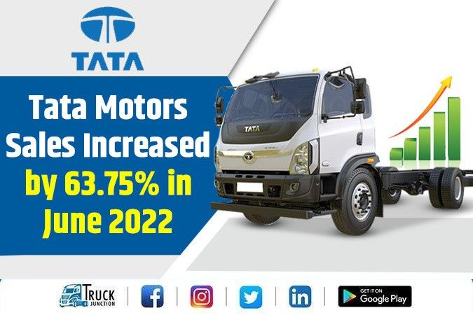 Tata Motors Sales Increased By 63.75% In June 2022