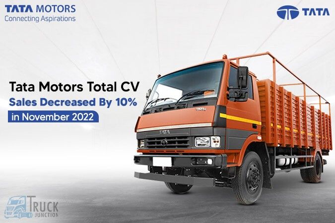Tata Motors Total CV Sales Decreased By 10% in November 2022