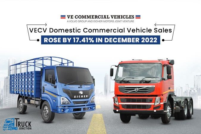 VECV Truck Sales Report December 2022 - Domestic Commercial Vehicle Sales Rose by 17.41%