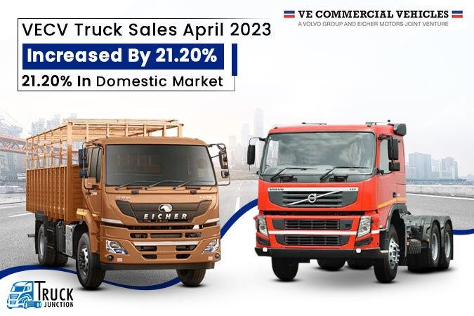 VECV Truck Sales April 2023 Increased By 21.20% In Domestic Market