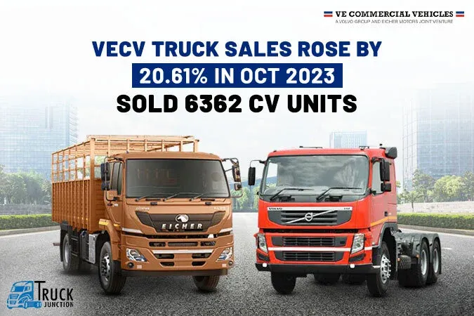 VECV Truck Sales Rose by 20.61% in Oct 2023: Sold 6362 CV Units