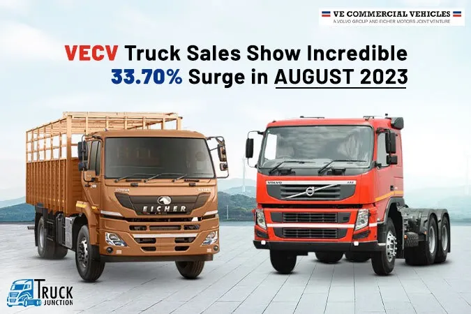 VECV Truck Sales Show Incredible 33.70% Surge in August 2023