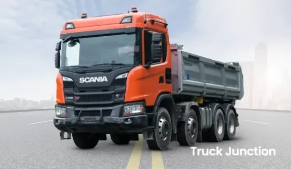 The solar-powered Scania truck 