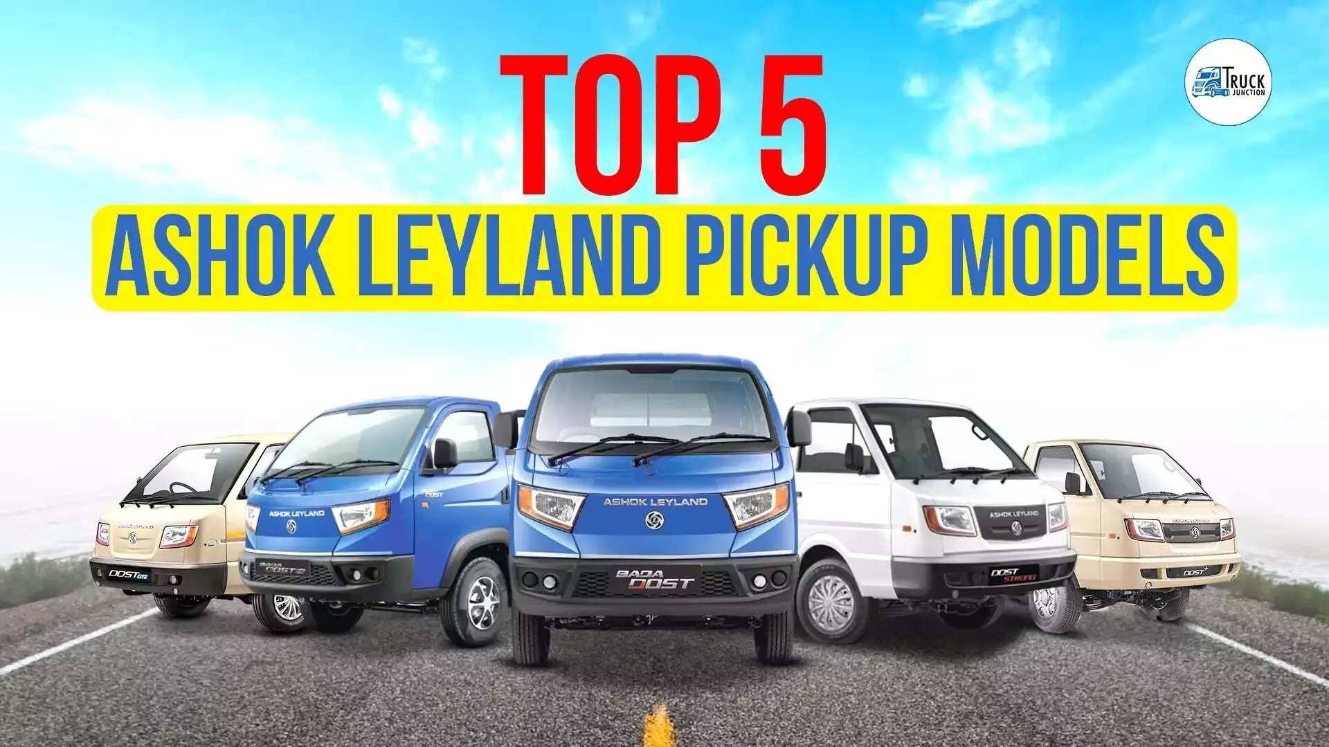 Top 5 Ashok Leyland Pickup Models With Latest Features | Truck Junction