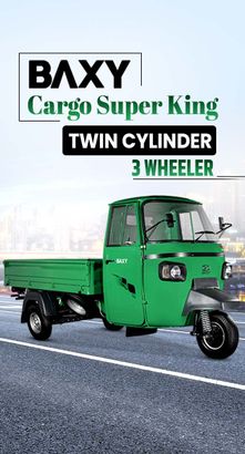 Baxy Cargo Super King Twin Cylinder 3 Wheeler: Price and Features