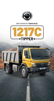BharatBenz 1217C Tipper With Major Industry Applications
