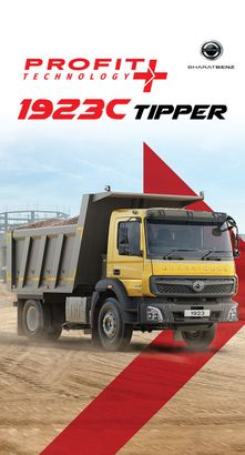 BharatBenz 1923C: Best Mileage Tipper with Superb Payload