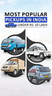 Most Popular Pickups Under 10 Lakhs in India