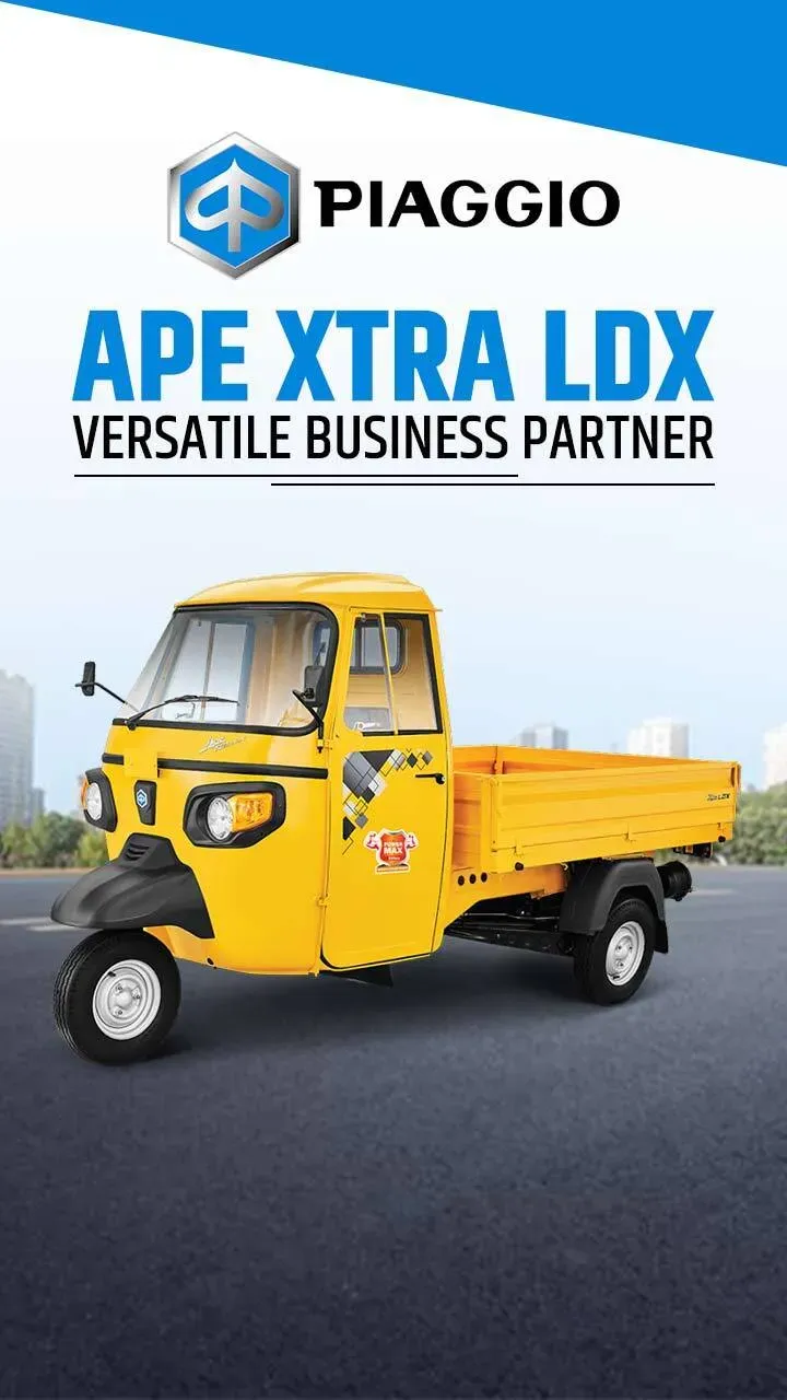 Piaggio Ape Xtra Ldx 3 Wheeler Versatile Business Partner