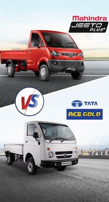 Compare of Tata Ace Gold and Mahindra Jeeto Plus BS6 Mini Truck