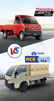 Tata Ace HT Plus Mini Truck VS Mahindra Jeeto Plus BS6 Comparison