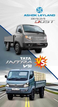 Tata Intra V50 VS Ashok Leyland BADA DOST : Price and Mileage