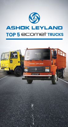 Top 5 Ashok Leyland Ecomet Trucks with Price & Mileage