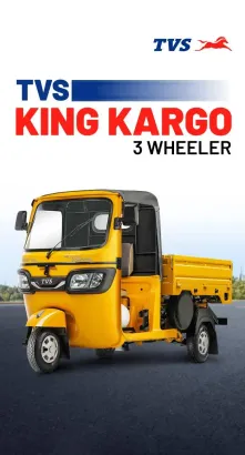 TVS King Kargo Ideal 3 Wheeler for Local Businesses