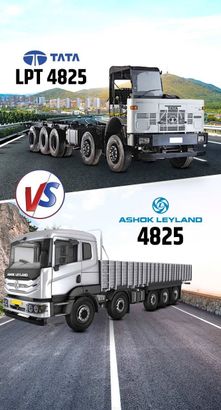 Tata LPT 4825 vs Ashok Leyland 4825 Detailed Comparison